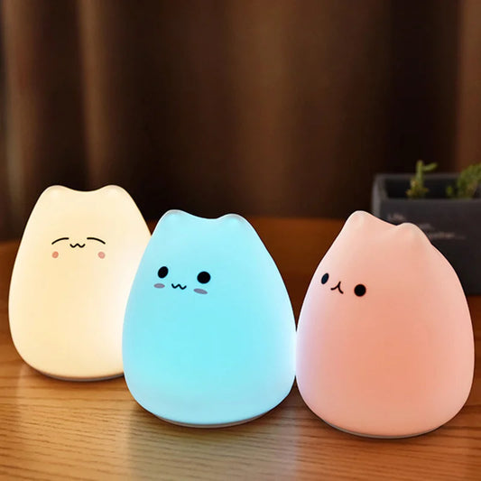 Touch Sensor Cute Cat Lamp