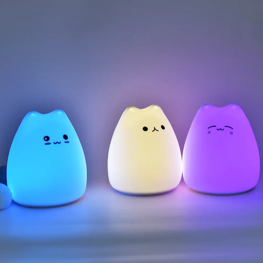 Touch Sensor Cute Cat Lamp